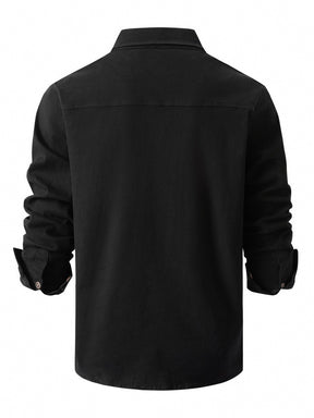 Urtieri™ - Stilren Skjorta med Långärmad Design