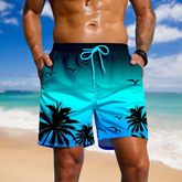 Urtieri™ - Andningsbara Somriga Badshorts med Snörning och Tryck
