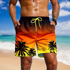 Urtieri™ - Andningsbara Somriga Badshorts med Snörning och Tryck