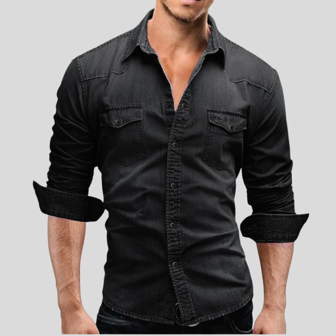 Urtieri™ – Modern och Stilsäker Jeansskjorta