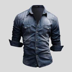 Urtieri™ – Modern och Stilsäker Jeansskjorta