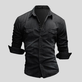 Urtieri™ – Modern och Stilsäker Jeansskjorta