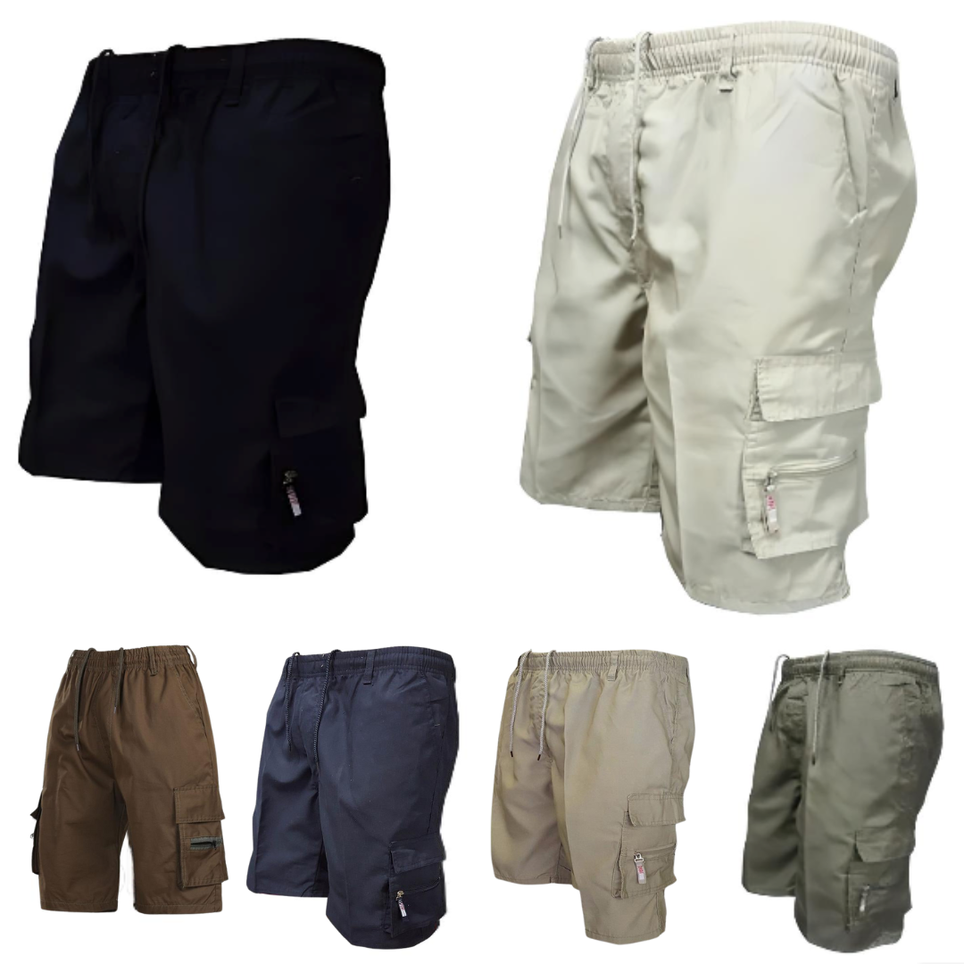 Urtieri™ - Casual Shorts Med Resår I Midjan + 6 Förvaringsfack